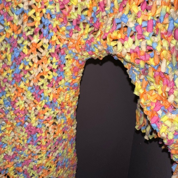 Design Options by Philip & Jane Gordon Boho Crochet Style Fringe Cardigan,‎ SZ M - Picture 7 of 9